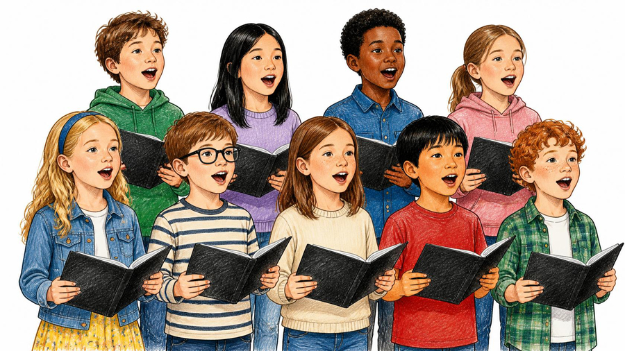 Der Kinderchor der B&B Musikschule Berlin Schöneberg